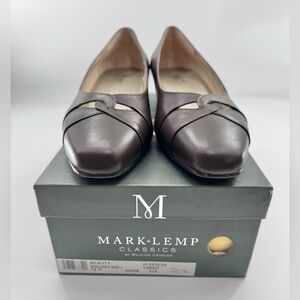Pump Shoes Mark Lemp Classics Walking Cradles Size 12 Narrow Brown Flats Slip On